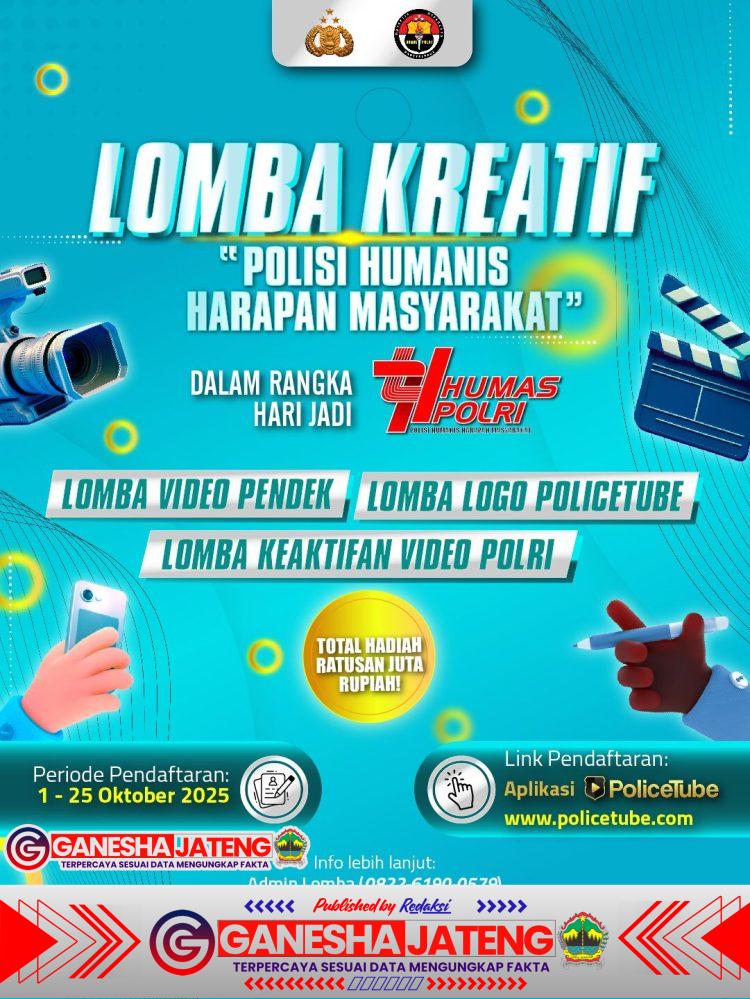 Polda Jateng Ajak Masyarakat Ikut Lomba Kreatif HUT ke-74 Humas Polri