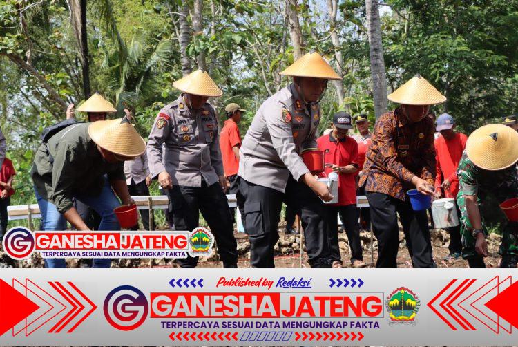 Polres Wonogiri Dukung Swasembada Pangan, Tanam Jagung Serentak Kuartal IV di Pracimantoro