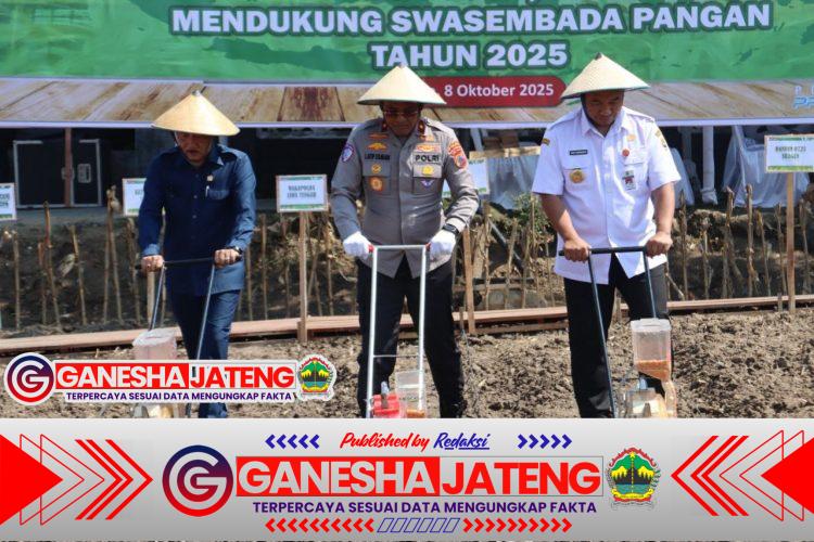 Wakapolda Jateng Tanam Serentak di Lahan 2,7 Hektar Sragen, 3 Ton Jagung Dilepas untuk Bulog