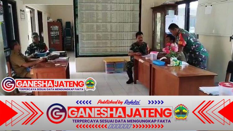 Babinsa Datangi Kantor PPL Cari Data Lahan Sawah untuk Sasaran Pengairan