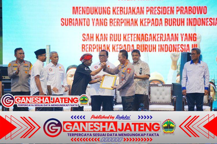 Dukung Program Pemerintah, Kapolri: Buruh dan Polri Bersinergi Jaga Stabilitas Kamtibmas