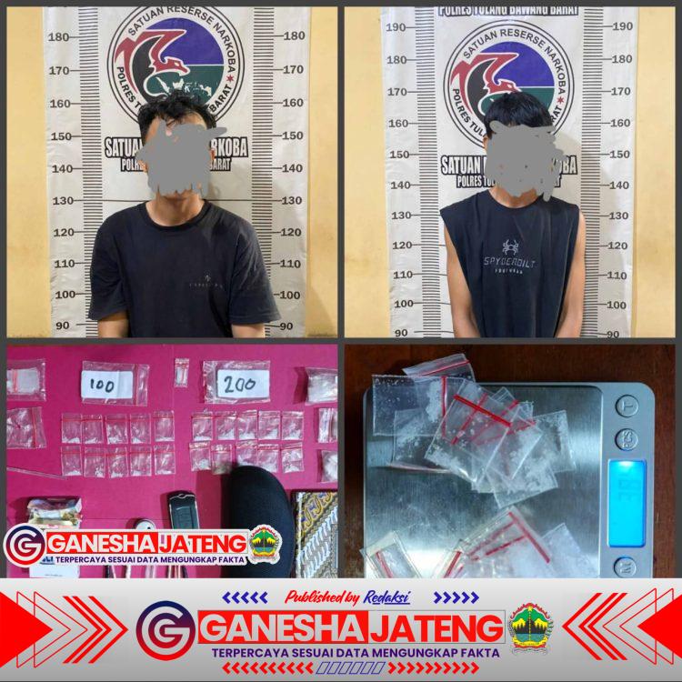 Satresnarkoba Polres Tulang Bawang Barat Amankan 2 (Dua) Orang Laki-Laki Diduga Lakukan Tindak Pidana Penyalahgunaan Narkoba