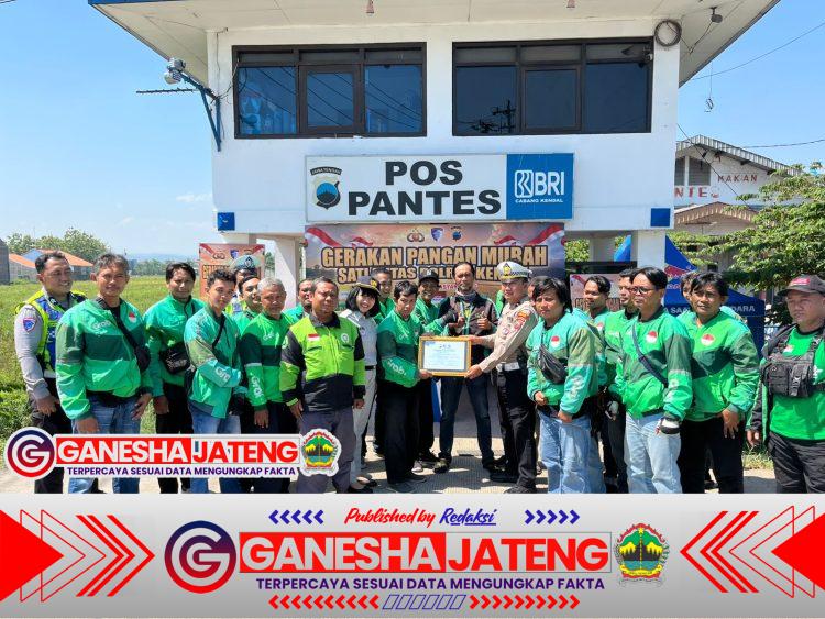 Satlantas Polres Kendal Gelar Silaturahmi dengan Komunitas Grab Kendal