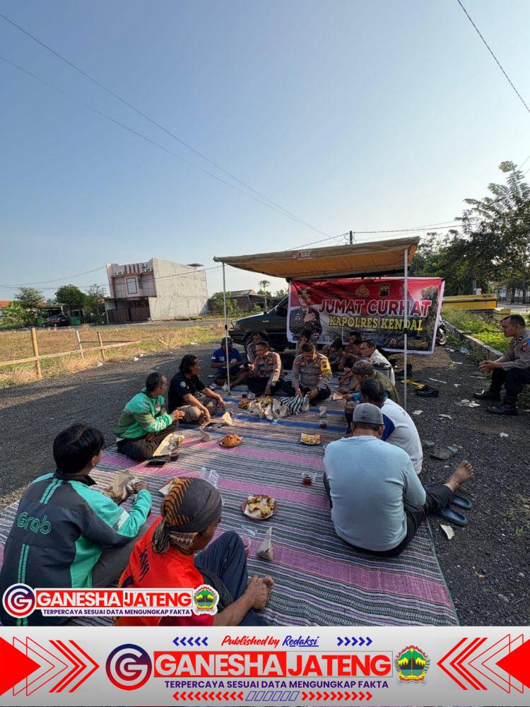 Polres Kendal Gelar Jumat Curhat dengan Paguyuban Ojol Kendal