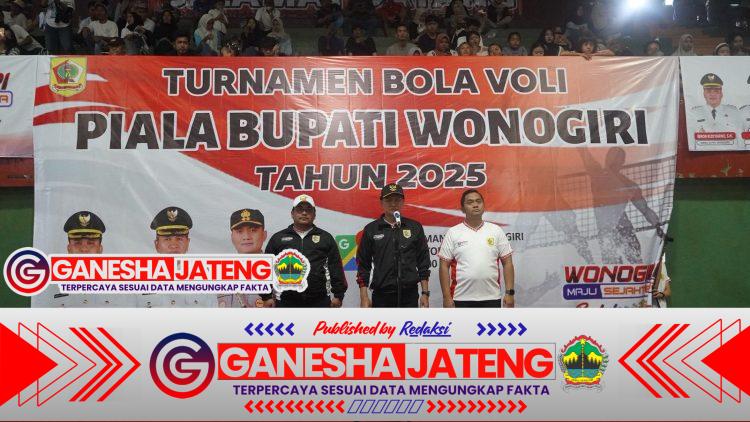 Kapolres Wonogiri Hadiri Pembukaan Turnamen Voli Piala Bupati 2025, Tunjukkan Dukungan Penuh pada Prestasi Olahraga