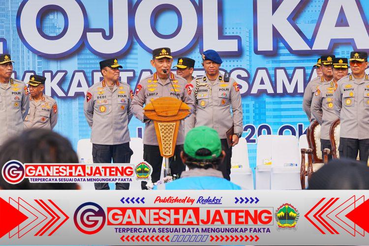 Hadiri Apel Ojol Kamtibmas, Kapolri Ajak Bersinergi Jaga Kamtibmas