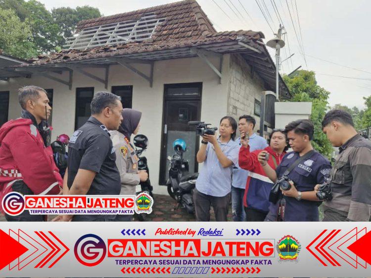 Puting Beliung Porandakan Puluhan Rumah di Wilayah Argomulyo, Kapolres Salatiga Cek dan Bantu Dukungan Moril