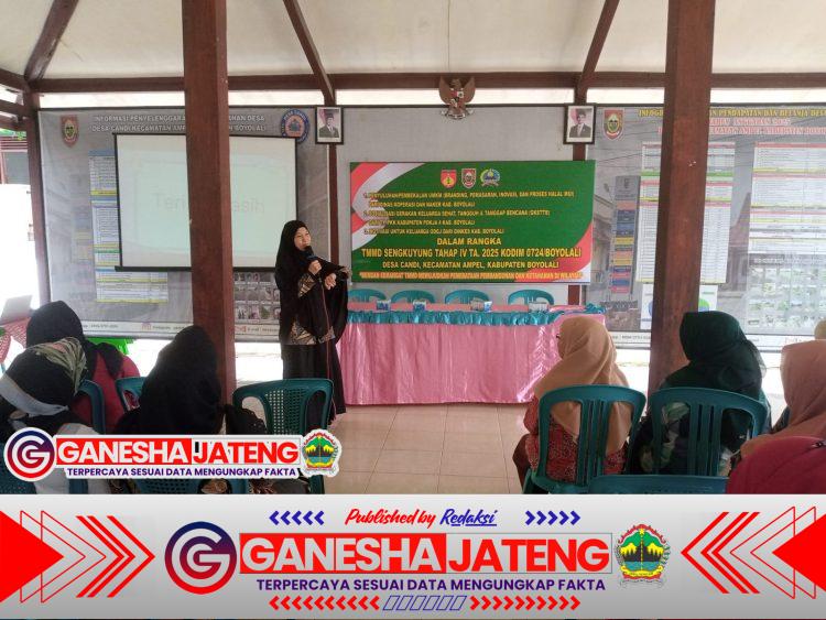 Satgas TMMD Gandeng Dinas Koperasi Dorong UMKM Desa Candi Naik Kelas