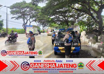 Polsek Batangan Terus Pantau Perkembangan Banjir, Kondisi Wilayah Berangsur Normal