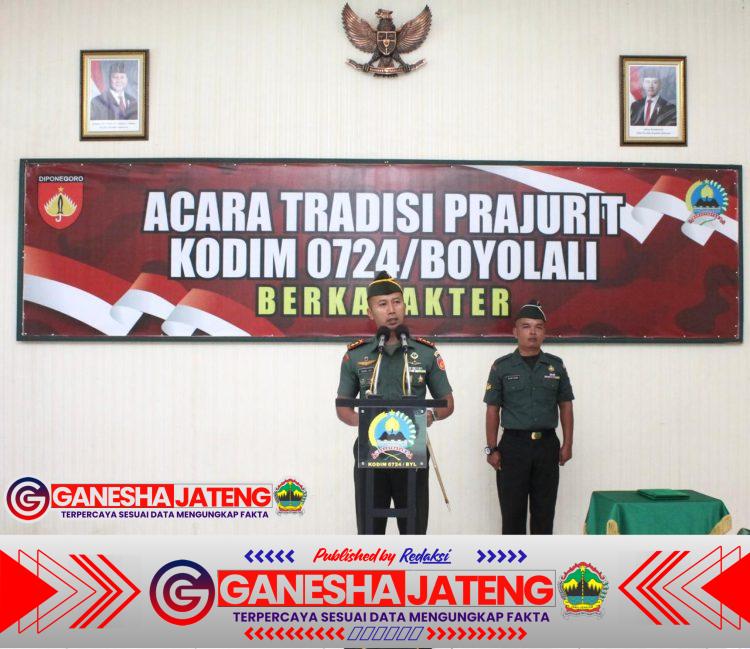 Dandim 0724/Boyolali Lepas Perwira dengan Penuh Kehormatan dan Kekeluargaan