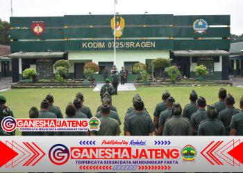 Kodim Sragen Laksanakan Upacara Bendera Peringati Hari Sumpah Pemuda Ke-97