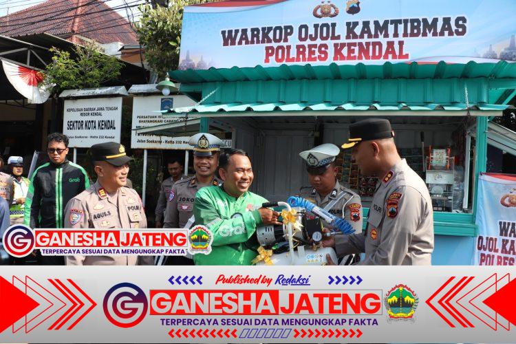 Polres Kendal dan Komunitas Ojol Bangun Sinergi Lewat Apel Kamtibmas dan Warkop Kebersamaan