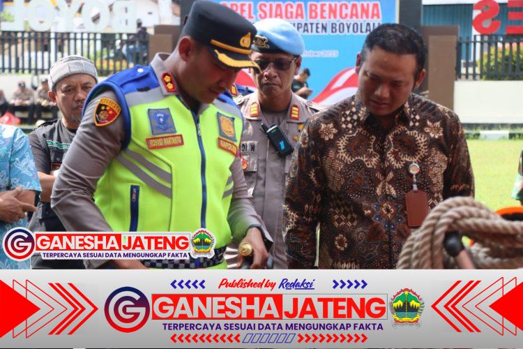 Polres Boyolali Gelar Apel Siaga Bencana, dan Latihan Penanggulangan Bencana Alam