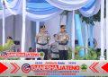 Diiringi Rintik Hujan, Irjen Helmy Santika Serahkan Pataka Polda Lampung “Wira Bhakti Ruwa Jurai”