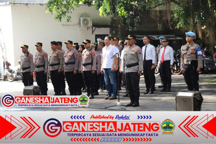 Polresta Surakarta Gelar Apel Kebangsaan Bersama Serikat Pekerja dan Buruh Kota Surakarta