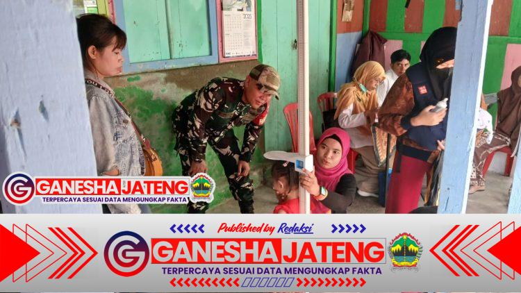 Peran Aktif Babinsa Danukusuman Dalam Wujudkan Balita Sehat, Melalui Posyandu Balita