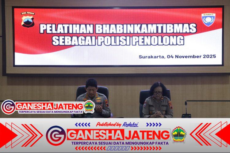 Polresta Surakarta Gelar Pelatihan Bhabinkamtibmas Sebagai Polisi Penolong