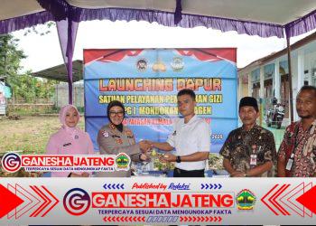 SPPG 03 Polres Sragen Resmi Dilaunching, Layani 2.238 Anak di Kecamatan Mondokan