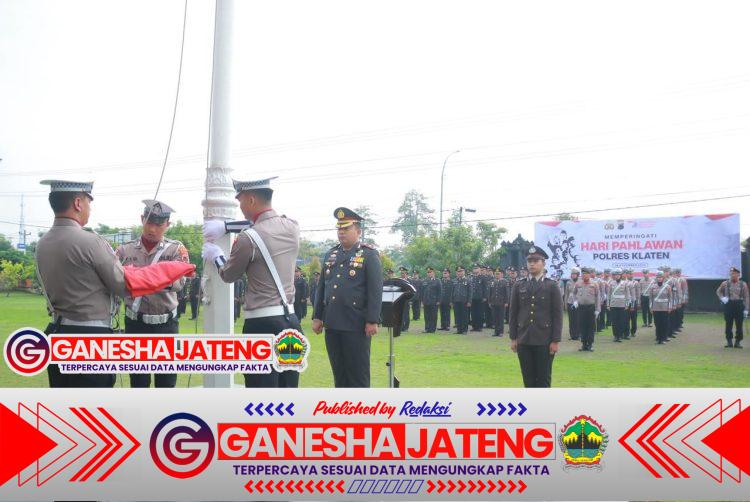 Wakapolres Klaten mengajak Anggota Jadikan Semangat Pahlawan Sebagai Pengabdian Bangsa dan Negara