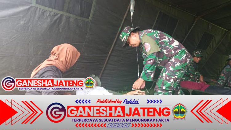 Perkuat Sinergi Hadapi Musim Hujan, Kodim 0724/Boyolali Gelar Latihan Penanggulangan Bencana di Wonosegoro