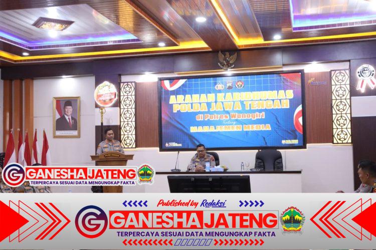 Kabid Humas Polda Jateng Tekankan Penguatan Manajemen Media di Polres Wonogiri Kabid Humas Polda Jateng Tekankan Penguatan Manajemen Media di Polres Wonogiri