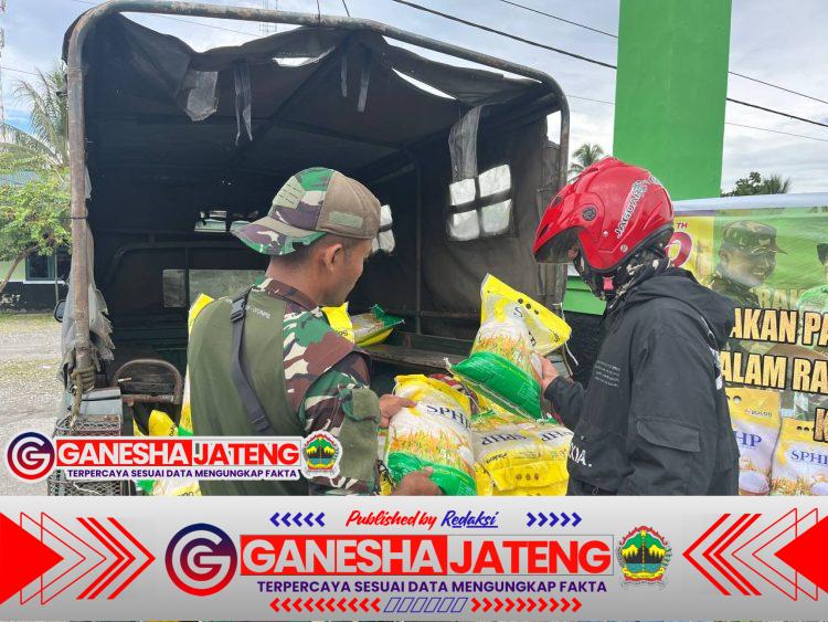 Dukung Program Gerakan Pangan Murah, Kodim 1710/Mimika Jual Beras SPHP di Timika