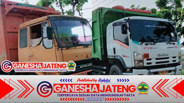 Anak-Anak Terancam, Truk Pasir Lewat Desa, Pemdes Kemamang Hanya Diam