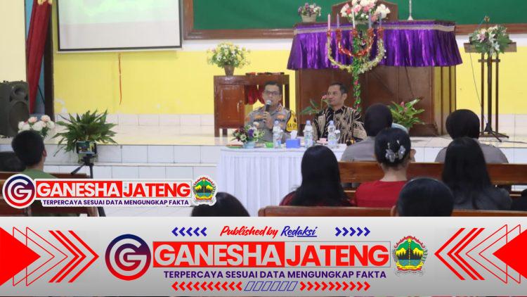 Polres Purbalingga Sosialisasikan Penanggulangan Kenakalan Remaja dan Bullying di GKJ Pengalusan