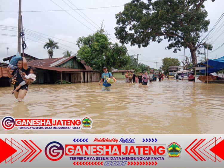 Dampak Banjir, Warga Pematang Tengah Tanjung Pura Lengkap dengan Penderitaan