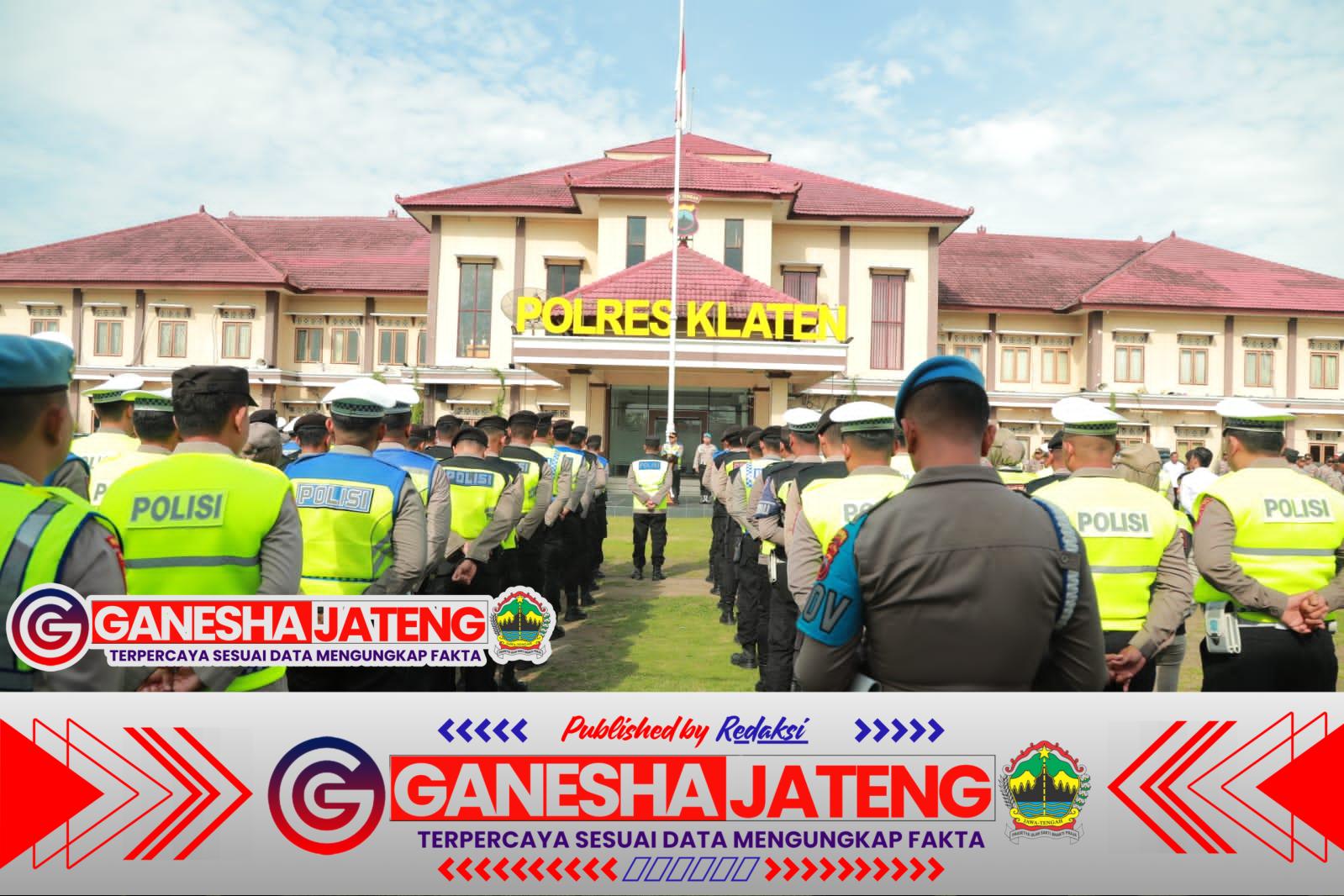 Kapolres Klaten Pimpin Apel Launching Petugas Siaga Bhayangkara