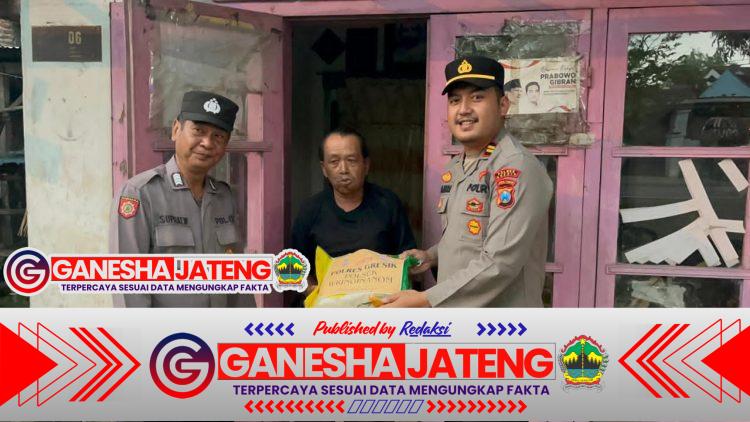 Aksi Peduli Polsek Wringinanom: Jumat Berbagi Sasar Warga Kurang Mampu